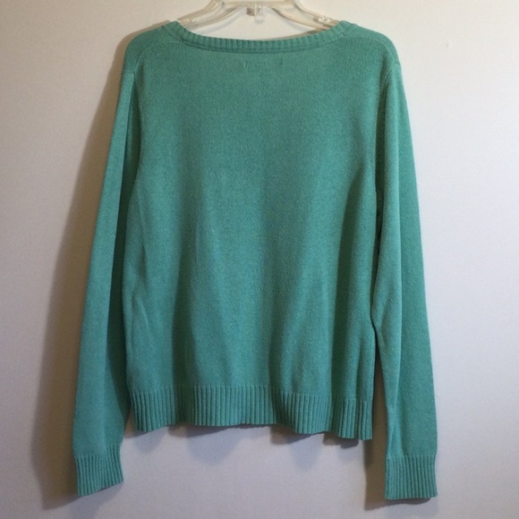 Old Navy Turquoise V-Neck Sweater, size XXL - Picture 2 of 7
